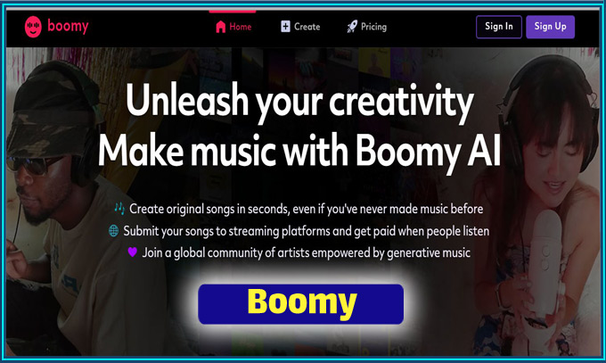 هوش مصنوعی آهنگسازی Boomy